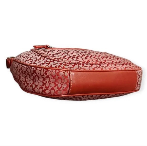 Coach Signature C Jacquard & Leather Soho Hobo Bag No. 6343 EUC - Picture 9 of 11